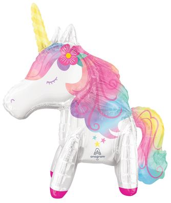 amscan® 4308375 Folienballon Einhorn - 55 x 63 cm