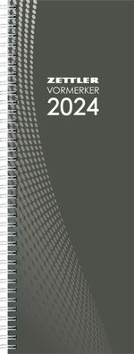 Zettler 602341 Vormerkkalender 709 - 1 Woche/2 Seiten, 10,5 x 29,5 cm, Karton, sortie