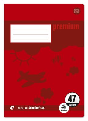 25x Staufen® 734010347 Heft Premium LIN 47 - A4, 16 Blatt, 90 g/qm, kariert