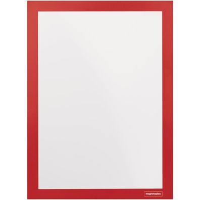 magnetoplan 1131906 2 magnetoplan Magnetrahmen selbstklebend Magnetofix rot A4