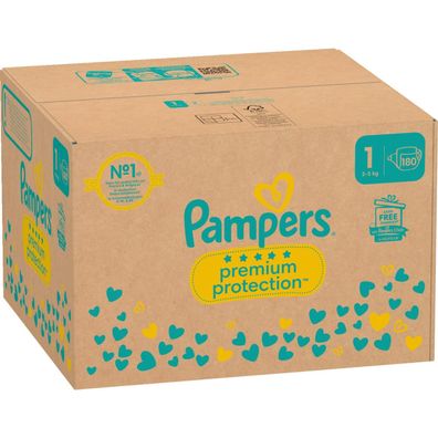 Pampers® 8006540705513 Windeln Monatsbox premium protection™ Größe Gr.1 (2-5 kg) für