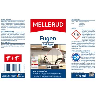 Mellerud 10946 Mellerud Fugen Allzweckreiniger 0,5 l