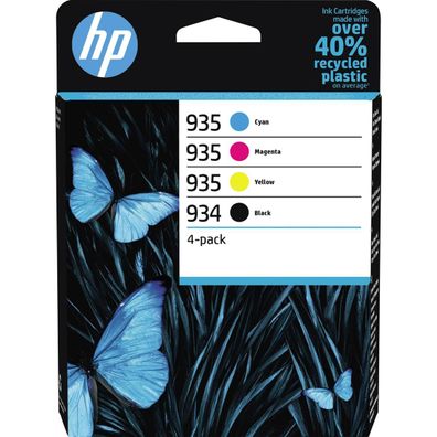 HP 6ZC72AE HP 934 + 935 (6ZC72AE) schwarz, cyan, magenta, gelb Druckerpatronen, 4er-S
