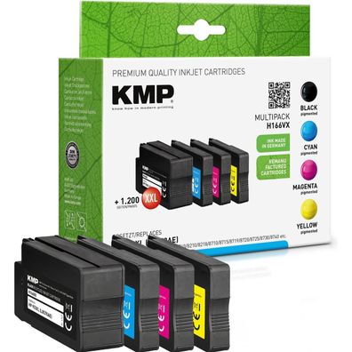 KMP Tintenpatrone 3HZ52AE 17474085 wie HP 953XL sw/c/m/y 4St