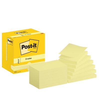 Post-it Haftnotiz R350 CY 76x127mm 100Bl ge 12St