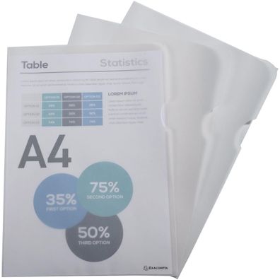 Exacompta Aktensichthülle Papier A4 50850E 110g transparent 50St./Pack