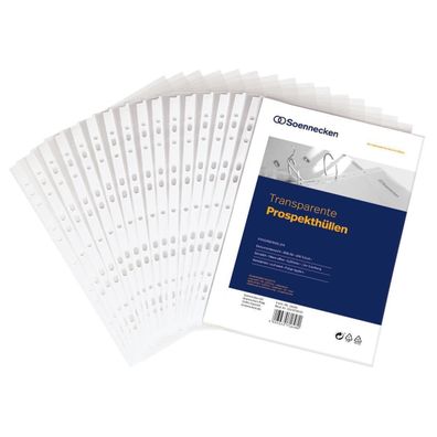 Soennecken Prospekthülle 1500 DIN A4 PP transparent 10 St./Pack