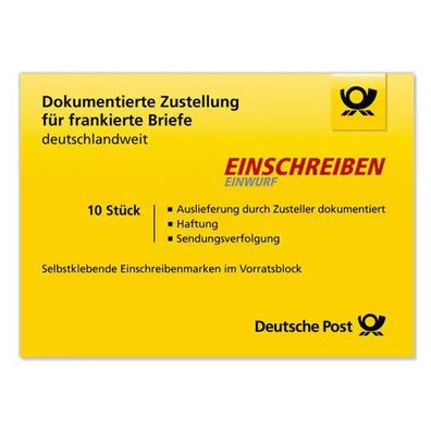 Briefmarke Einschreiben/Einwurf national 10St