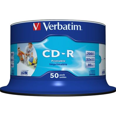 Verbatim CD-R 43438 52x 700MB 80Min. Spindel 50 St./Pack