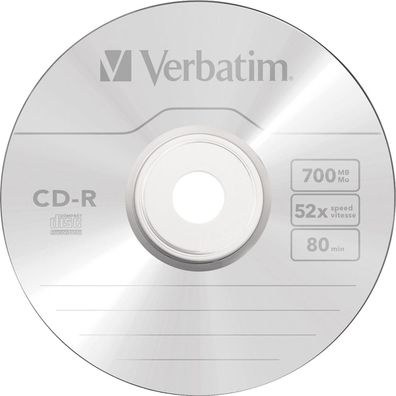 Verbatim CD-R 43327 52x 700MB 80Min. Jewelcase 10 St./Pack
