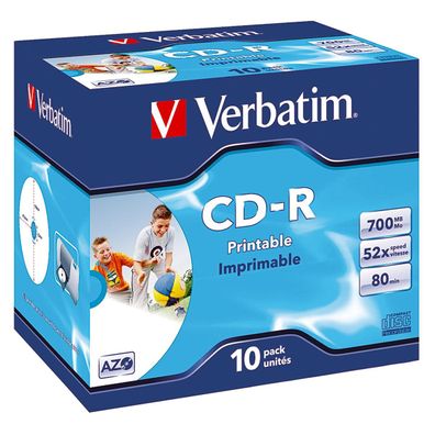 Verbatim CD-R 43325 52x 700MB 80Min. Jewelcase 10 St./Pack