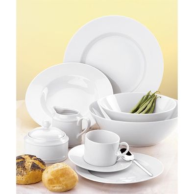 Esmeyer Kaffeeuntertasse Heike 433-237 Porzellan weiß 6 St./Pack