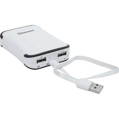 Soennecken Powerbank 71651 6.600mAh weiß/grau