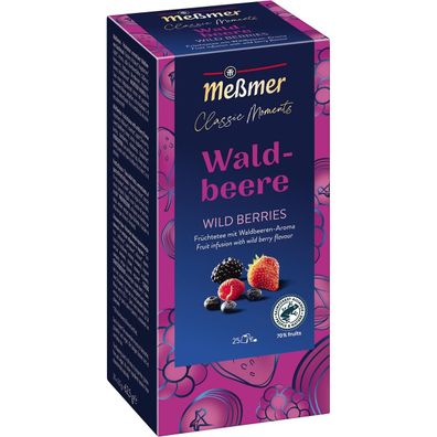 Meßmer Tee Classic Moments 106733 Waldbeere 25St