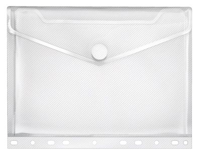 10x Veloflex 5345 100 Dokumentenhülle Serie Crystal - transparent, für A5, EURO-Lochu