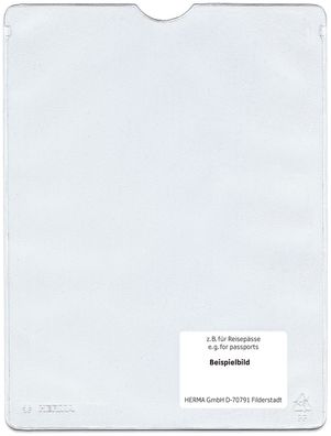 25x Herma 5022 Ausweishüllen 110x155 mm für Format DIN A6 Sparbücher