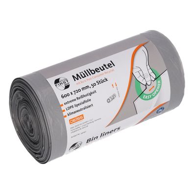 FIRST PLUS Müllsack 34042 60l gr 50St