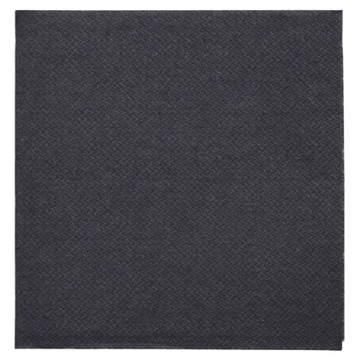 Papstar 89611 Papstar Servietten Daily Collection schwarz 2-lagig 12,0 x 12,0 cm 150