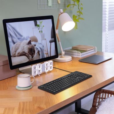 hama 00173052 hama CK-200 Tastatur kabelgebunden schwarz