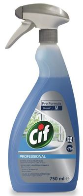 6x Cif 7517903 Glas-und Oberflächenreiniger Professional -750ml