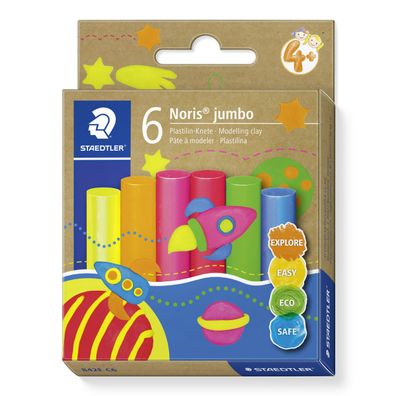 FIMO 842F C6 Plastilin-Knete Noris Jumbo neon