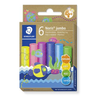 Staedtler 842M C6 Plastilin-Knete Noris Jumbo glitter