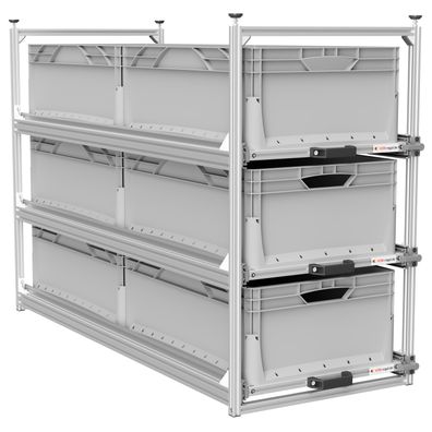 Wohnmobil Regal Regalsystem mit 3 Vollauszug 1200 mm Heckgarage WOMO neu