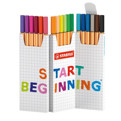 Stabilo 8818/5 Stabilo Fineliner point 88, 18er Zick-Zack Tischset