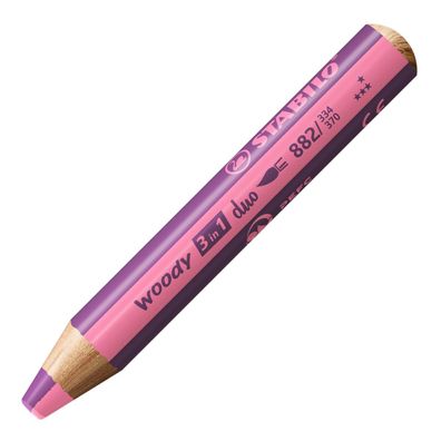 Stabilo 882/334-370 Stabilo Multitalentstift woody 3 in 1 duo, pink/erika