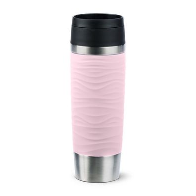emsa N20227 emsa Isolierbecher TRAVEL MUG Wave, 0,5 L., pastellrosa