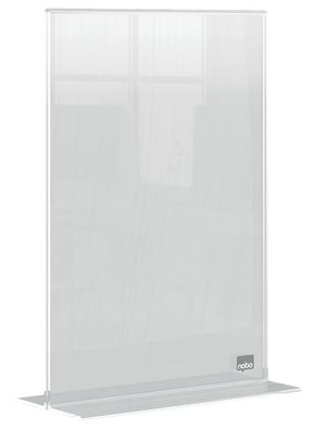 nobo 1915595 nobo Tischaufsteller Premium Plus, Acryl, DIN A5 hoch