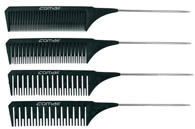 Kamm-Set Comair Carbon Profi Line Highlight 4er 22 cm mit Abteilspitze