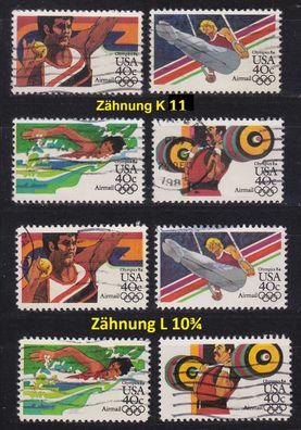 USA [1983] MiNr 1622-25 ( O/used ) [01] Olympiade Satz A, F