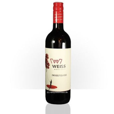 Weingut Weiss 2023 Zweigelt trocken Classic (Resthistamingehalt: < 0,1 mg/l) 0.7