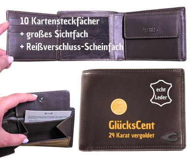 camel active Scheintasche Geldbörse Herrenbörse querformat, Leder Vegas