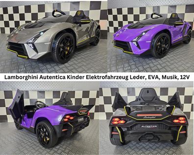 Lamborghini Autentica 12V - Ledersitz, Musik, EVA Reifen mit Fernbedienung, USB