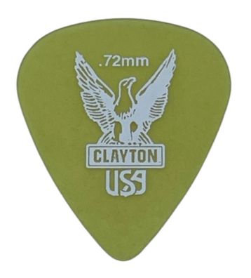 Clayton Ultem Gold - Standard - 0,72 mm (1,6 oder 12 Stück) - Plektren