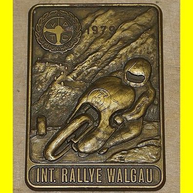 Plakette - Int. Rallye Walgau 1979 - VATC Sektion Walgau