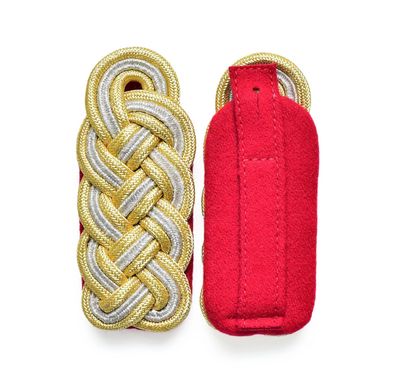 Vereins Generalsgeflecht (gold-silber-gold) Schultergeflechte