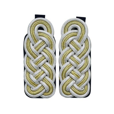 Vereins Generalsgeflecht (silber-gold-silber) Schultergeflechte
