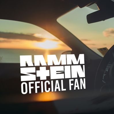Auto Aufkleber "Rammstein Offical Fan" Rammstein Lindemann Sticker #0210