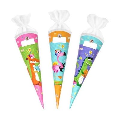 Trendhaus ABC-5 Schultüte 35 cm 3fach sortiert