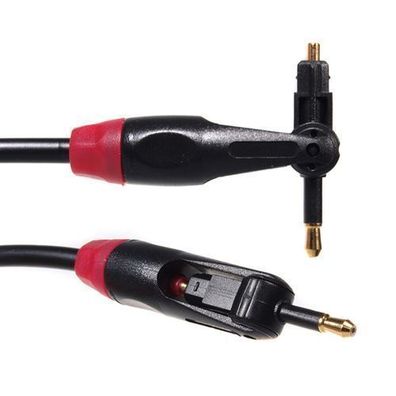 2in1 Toslink & MiniToslink Optisches Kabel Drehbar Lichtwellenleiter 0,5m bis 3m
