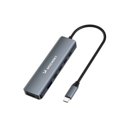 Wozinsky WHBC10Y4S USB-C 6-in-1 Hub 4K 100?W PD, grau