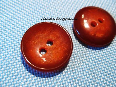 1Kunststoffknopf Kunststoffknöpfe rot marmoriert 15x4mm 2Loch a2 mm Nr 4446