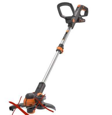 WORX WG163E.1 20V Akku Rasentrimmer 30cm PowerShare leicht kompakt Solo