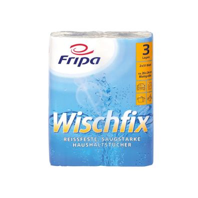 Fripa 3012011 Kü?chenrolle Wischfix, 3-lagig, hochweiß
