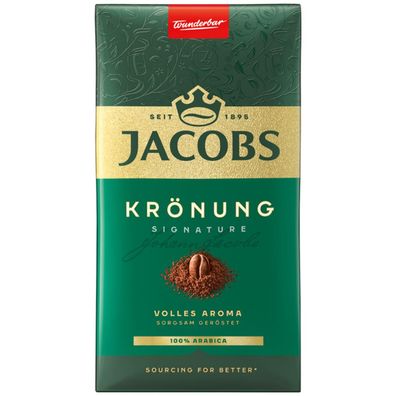 6x JACOBS Kaffee Krönung Signature 4091341 gemahlen 500g