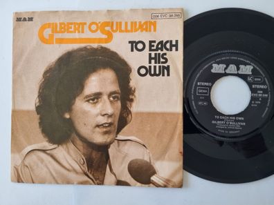 Gilbert O'Sullivan - To Each His Own 7'' Vinyl Germany