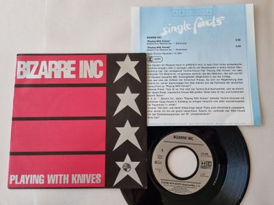 Bizarre Inc. - Playing With Knives 7'' Vinyl Germany WITH PROMO FACTS